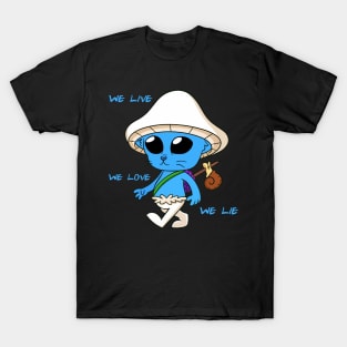 little smurf blue cat T-Shirt